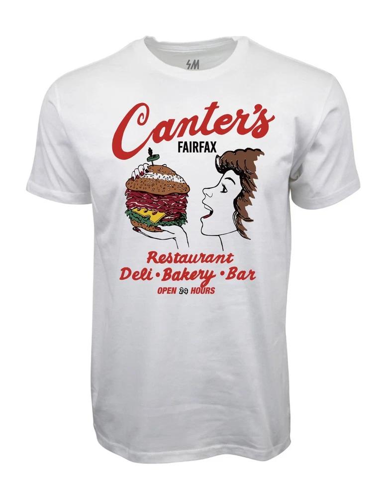 90s Canters Deli Fairfax Graphic White Tshirt S