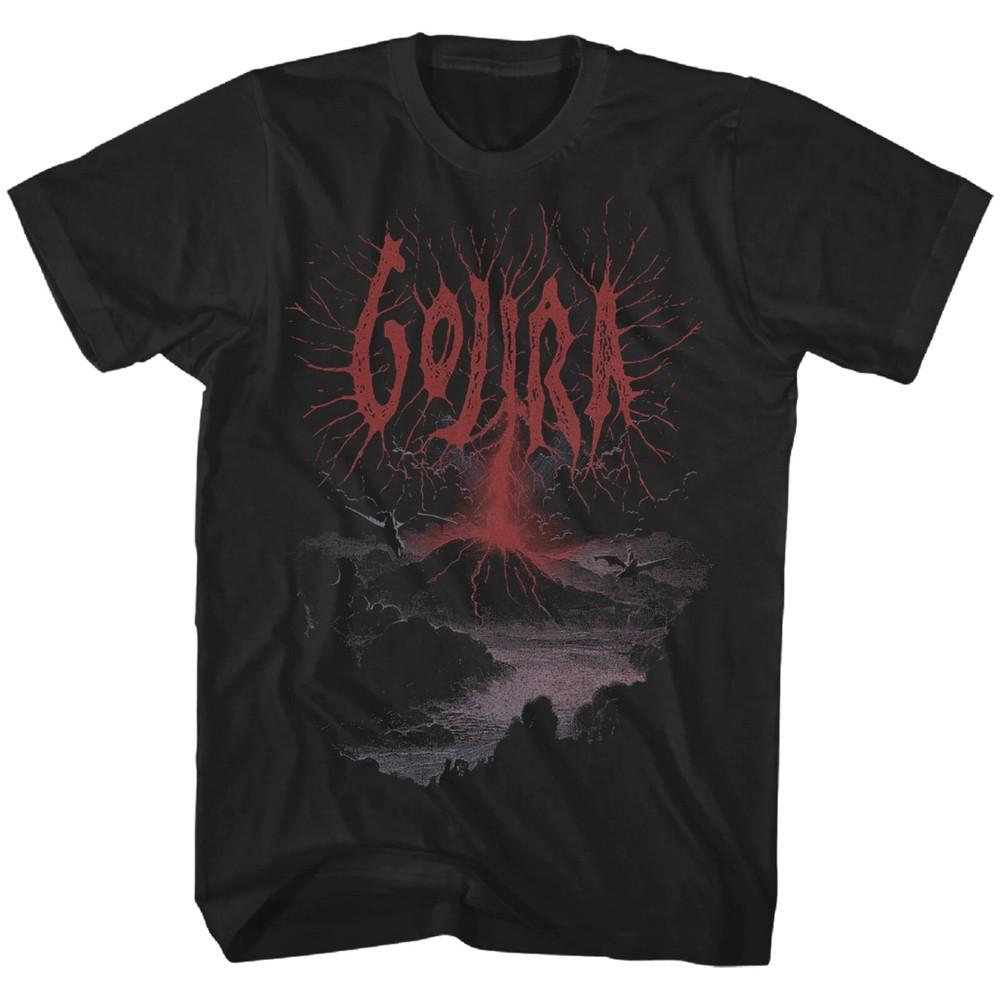 GOJIRA CD LGO ВУЛКАН Официальная Футболка XL Новый Марс Сириус Дитя Природы Ссылка Унисекс Футболка XXXL