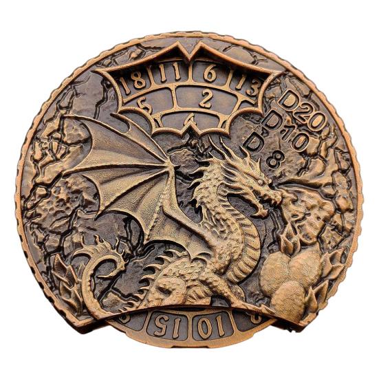 

Драконья рулетка кости Fidget Spinner прочный цинковый сплав 7-в-1 винтажный дракон вращающийся кончик пальца гироскоп металлические кости реквизит для ролевых игр RPG