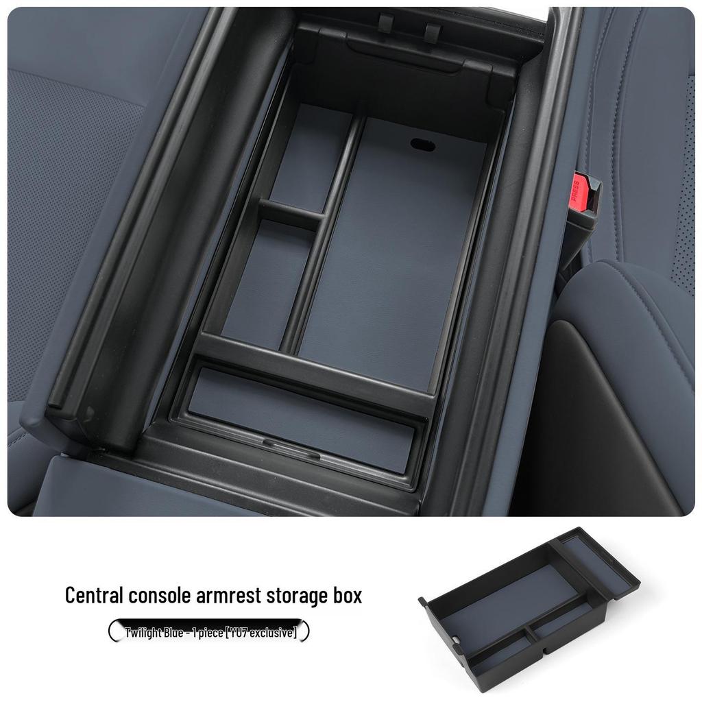 Compatible with Xiaomi YU7 Center Console Armrest and Lower Storage Box for Interior Accessories.
