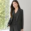 Chic Dark Gray Suit Jacket for Women - Autumn 2025 Collection