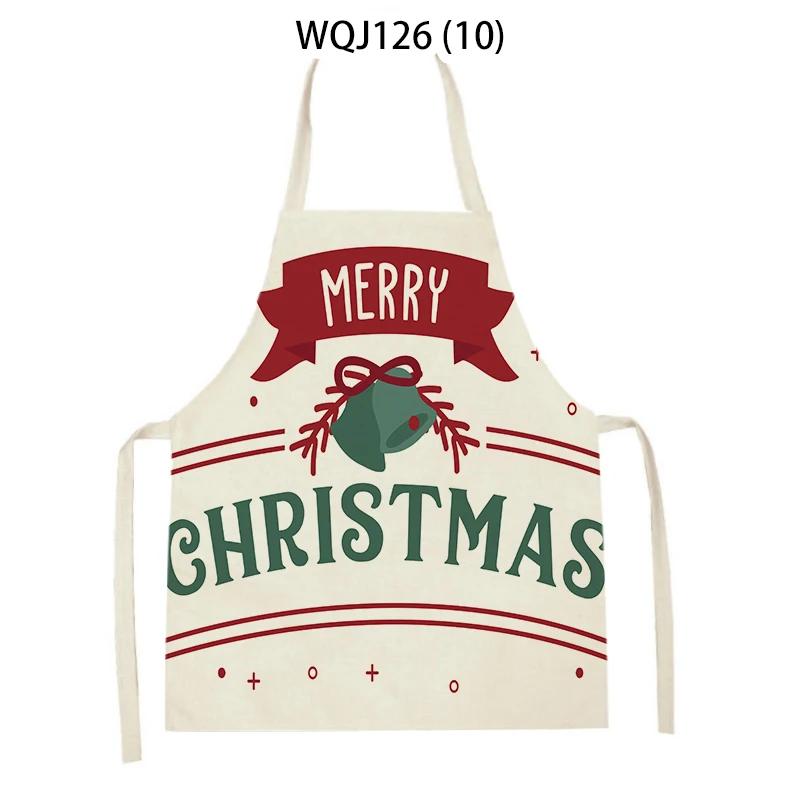 Thuis Vrolijk Kerstmis Serie Keuken Schorten Kerstman Hert Boom Cadeau Bedrukt Vuilafstotend Schort Bakbenodigdheden Kookschorten
