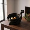 Colorful Holiday Decoration 3D Printed Gift Bag Shaped Storage Tray, Pleated Catchall Bowl for Candy, Versatile Desk Accessory Festive Table