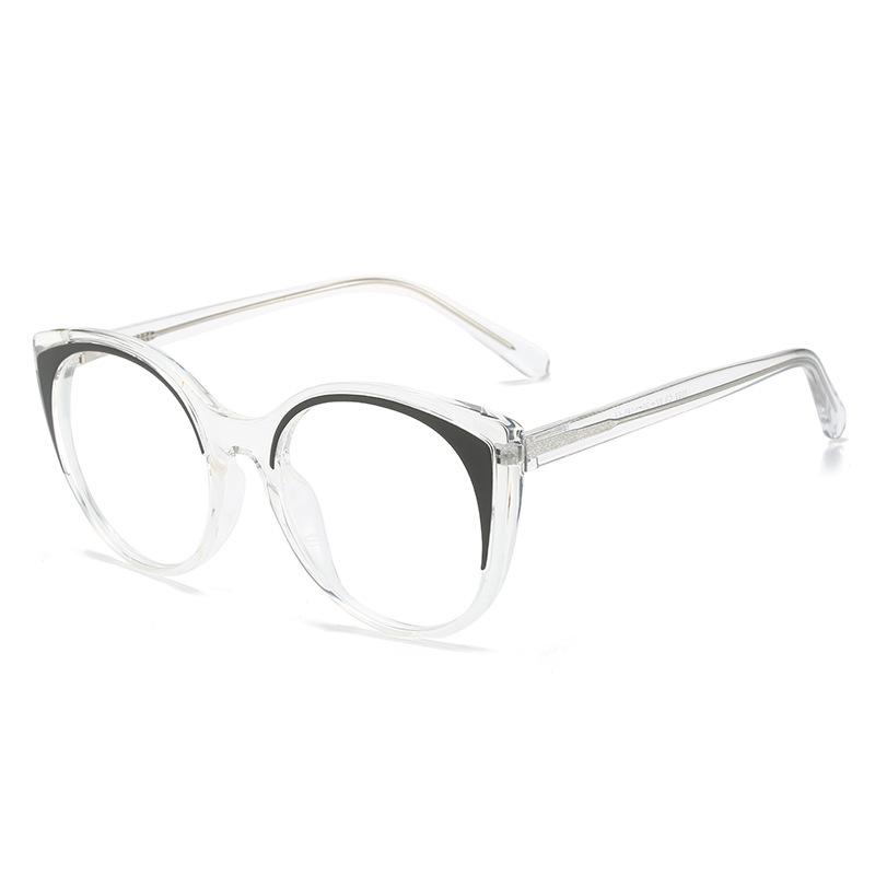 Glasses Frame Cat Eye Catwalk Optical With Myopia Plate Pin Tr90