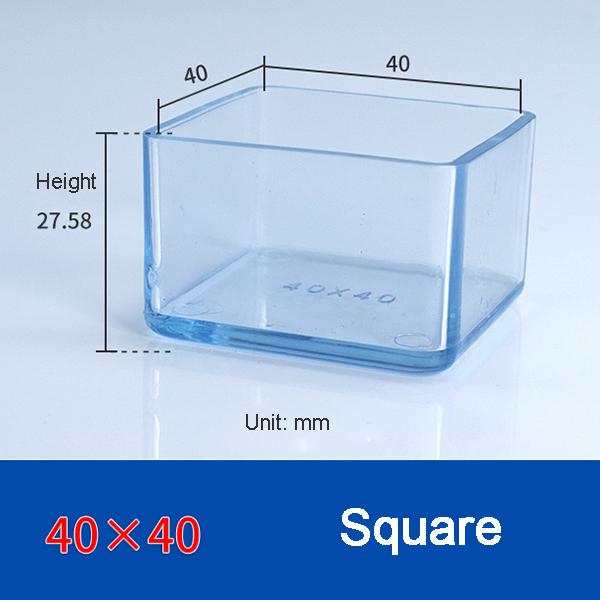 Transparent Thickened Table Foot Mat, Protective Cover, Non-slip, Wear-resistant, Furniture, Chair Noise, 4 Pcs Set Foot Cover