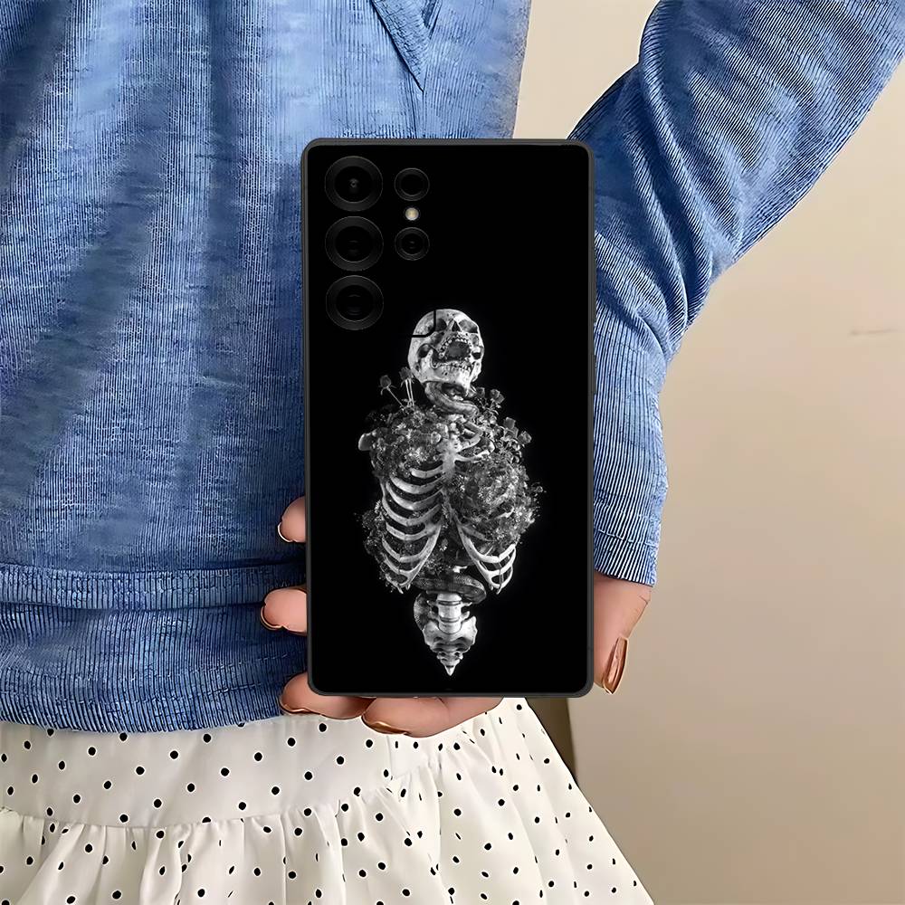 

Radiological Human Organs Skeleton Phone Case For Samsung S 24 Fe 25 Ultra Plus 20 Lite 21 30 22 23 24 22 Ultra 5G Fundas Samsung S23 Plus 5G