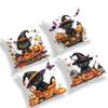Halloween Black Cat Pillowcase Bedroom Sofa Cushion Cover 100% Polyester Living Room Cushion Pillowcase Home Decor
