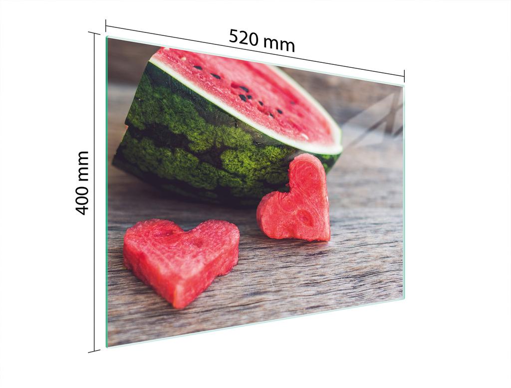 GLASSCHNEIDEBRETT 52x40 WASSERMELONE