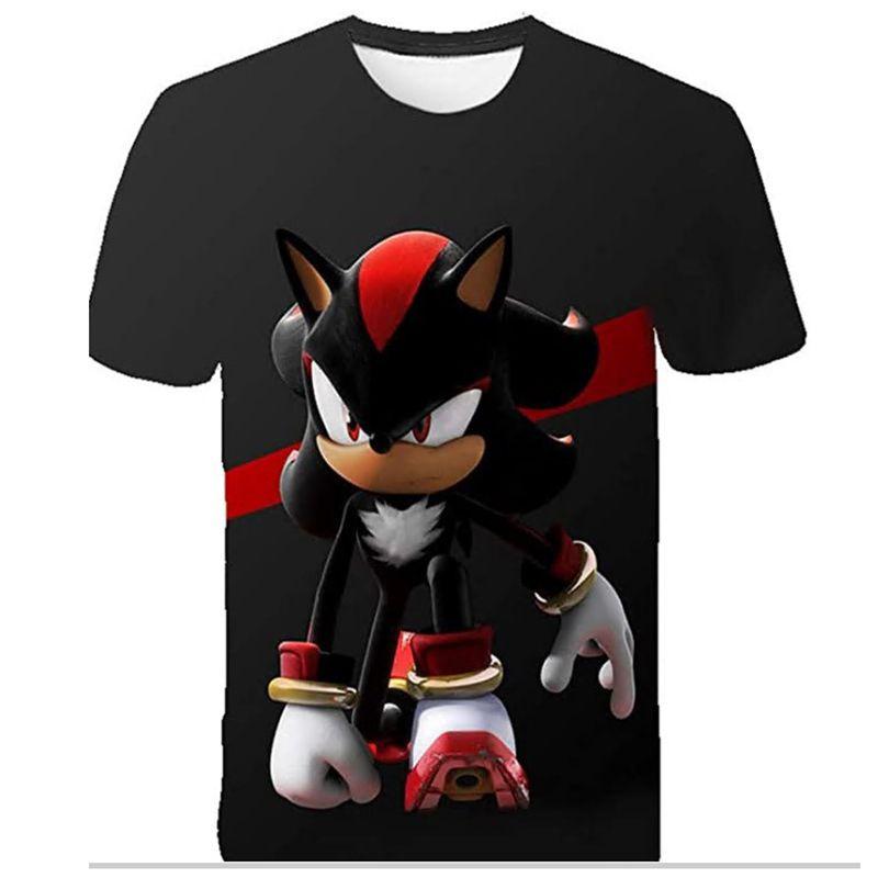 Vibrant Sonic The Hedgehog Printed T-shirt For Kids With Short Sleeves And Comfort Fit