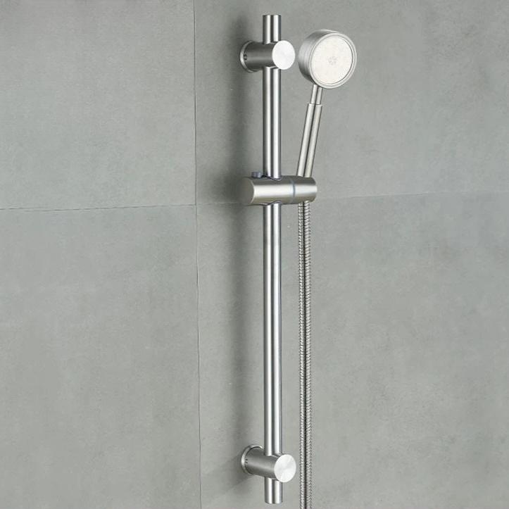 Non-drilled Lifting Rod Shower Accessory Shower Head Bracket Bathroom Rain Shower Head Base Adjustable Fixed Rod