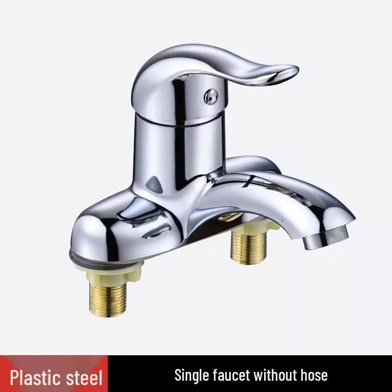 Dual-Hole Bathtub Faucet Mixer