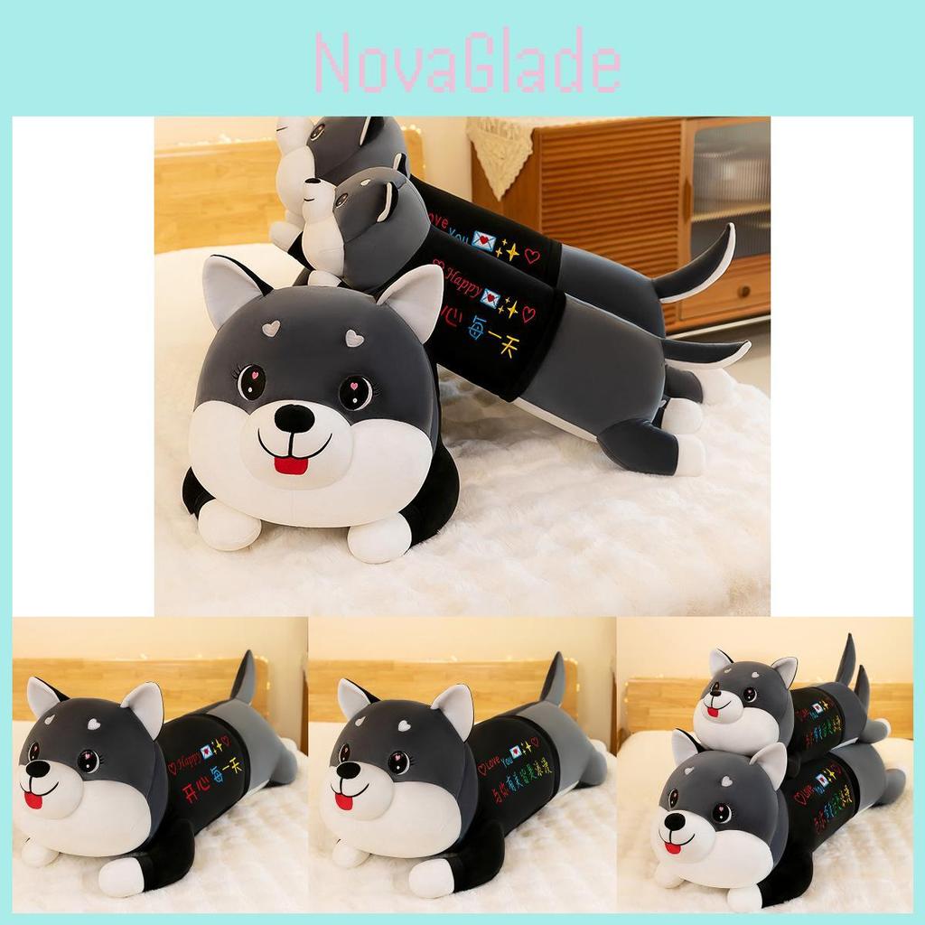 Lovable Husky Plushie Four-way Stretch Fluffy Soft Toy For Girls