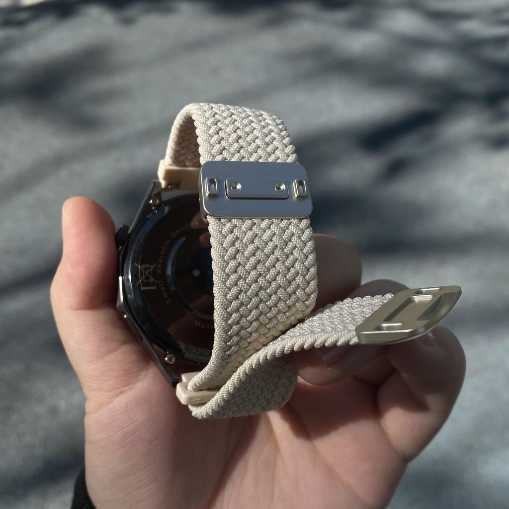 20mm 22mm Universelles Nylon Uhrenarmband - Nylon Magnetverschluss Elastisch Gewebt Smartwatch Ersatzband für HUAWEI Watch Samsung Galaxy Watch Amazfit