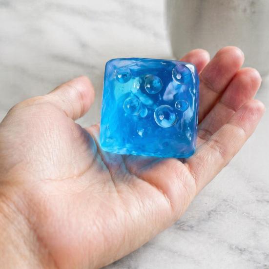 Office Relaxation Gadget Shapeable Cheese Cube Squeeze Toy Anxiety Relief Block Sensory Stress Toy Fake Pinch Home Tool Shape