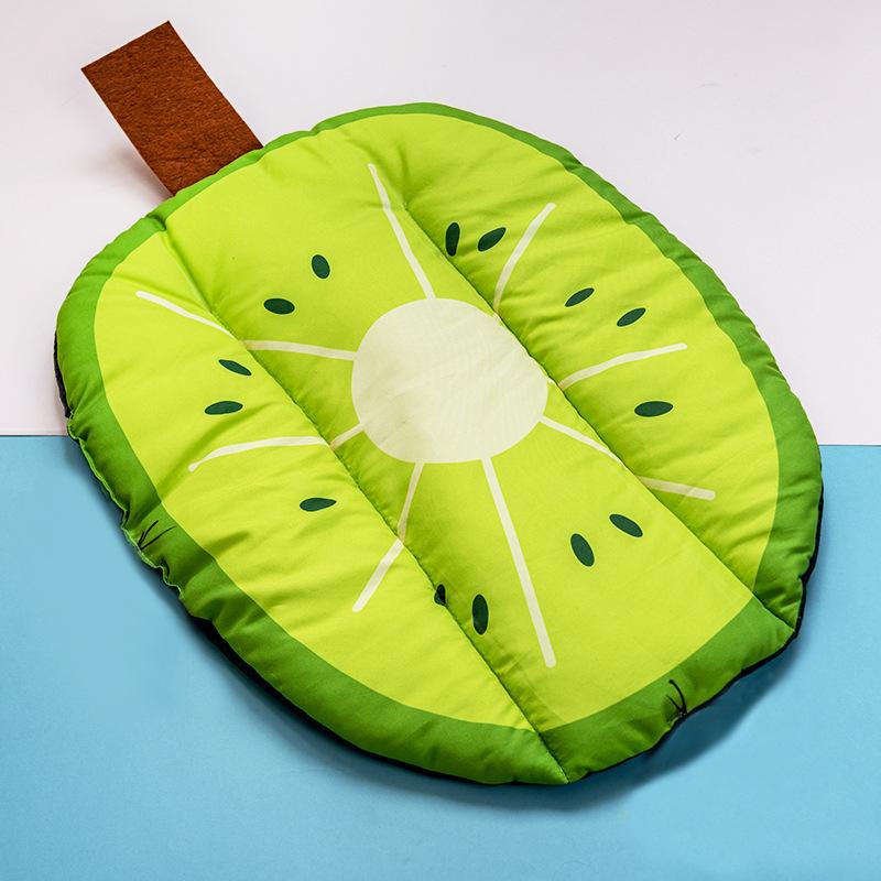 Tappetino Rinfrescante per Animali a Forma di Frutta, Tappetino Autoraffreddante in Seta Ghiacciata per Gatti e Cani, Coperta Letto Estiva Lavabile per Animali