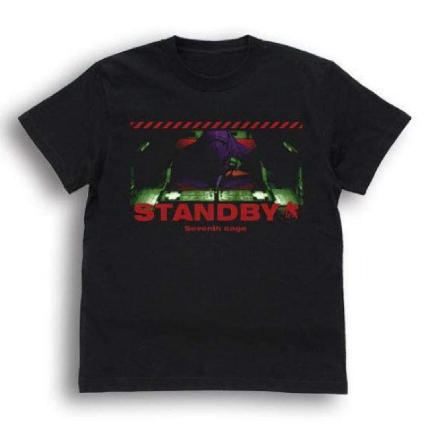 Cospa EVANGELION Eva 01 STANDBY BLACK M Size T-shirt S