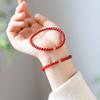 Red Agate Bracelet with Alloy and Translucent Agate Beads, a New Chinese-style, Traditional Design with Golden Shimmer