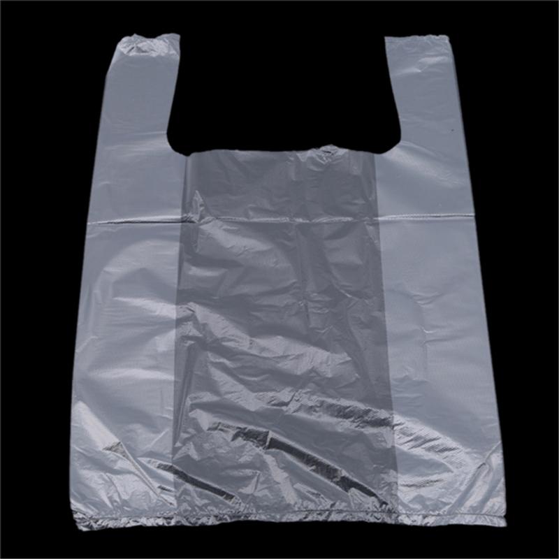 100pcs/Pack Durable Transparent Plastic Bag Multifunctional Supermarket Bag Food Shopping Bag Household Storage Kitchen Supplies