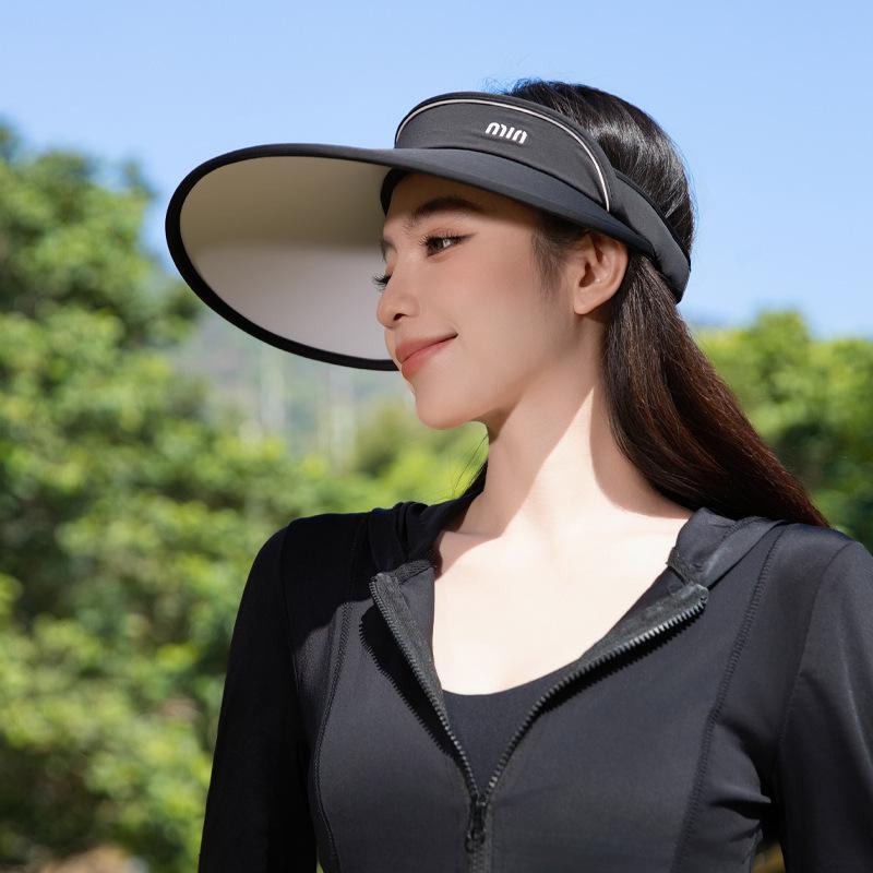 Spring and Autumn Trendy Hat Women's Fashion Alphabet Versatile Empty Top Sunscreen Sun Hat Summer Sports Sun Hat