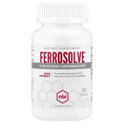 NBI, Ferrosolve®, Hochwirksam, 30 Kapseln