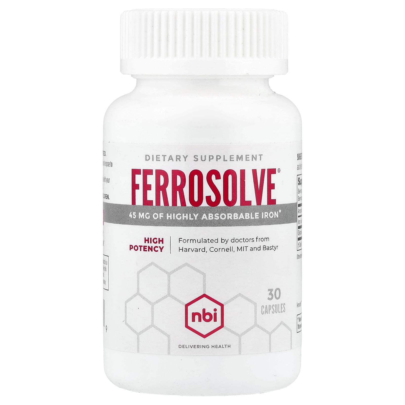 

NBI, Ferrosolve®, High Potency, 30 Capsules