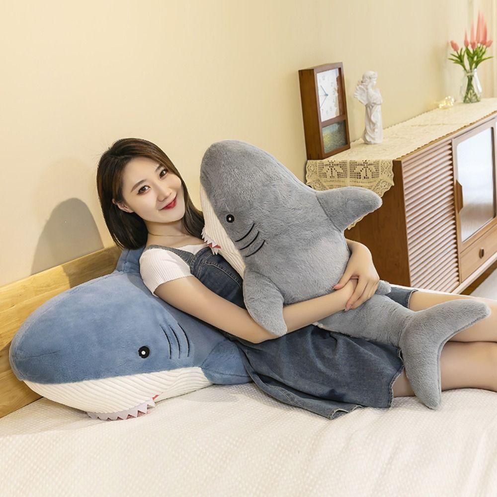 Decorate Whale Pillow Cushion Giant Whale Plush Toy Whale Shark Stuffed Toys Stuffed Animal Doll