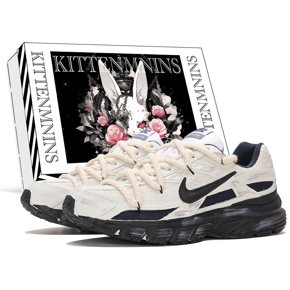 

Nike Initiator Low top Running Shoes Men s Beige Black 394055-101(Team1206-SBOX) 44