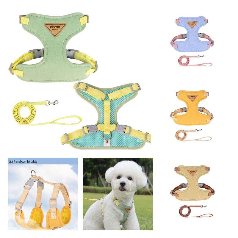 Hot Selling Dog Chest And Back Strap Wholesale Pet Leash For Small Dogs Prevents Escape Adjustable Size