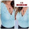 New Lace V-neck T-shirt Top