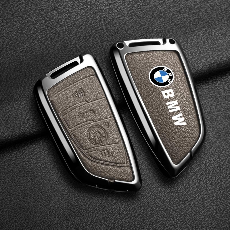 Hot 2025 Leather Car Remote Key Case Cover Shell Fob For BMW X1 X3 X5 X6 X7 1 3 5 6 7 Series G20 G30 G11 F15 F16 G01 G02 F48 Key