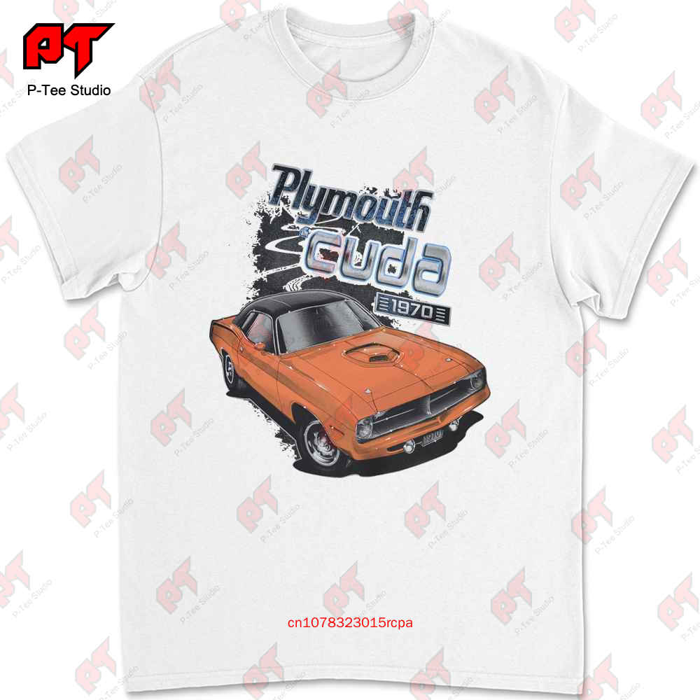 Muscle Car T Shirt 1970 Plymouth Barracuda Hemi Cuda Mopar Small To 6Xl And Tall C5Q9