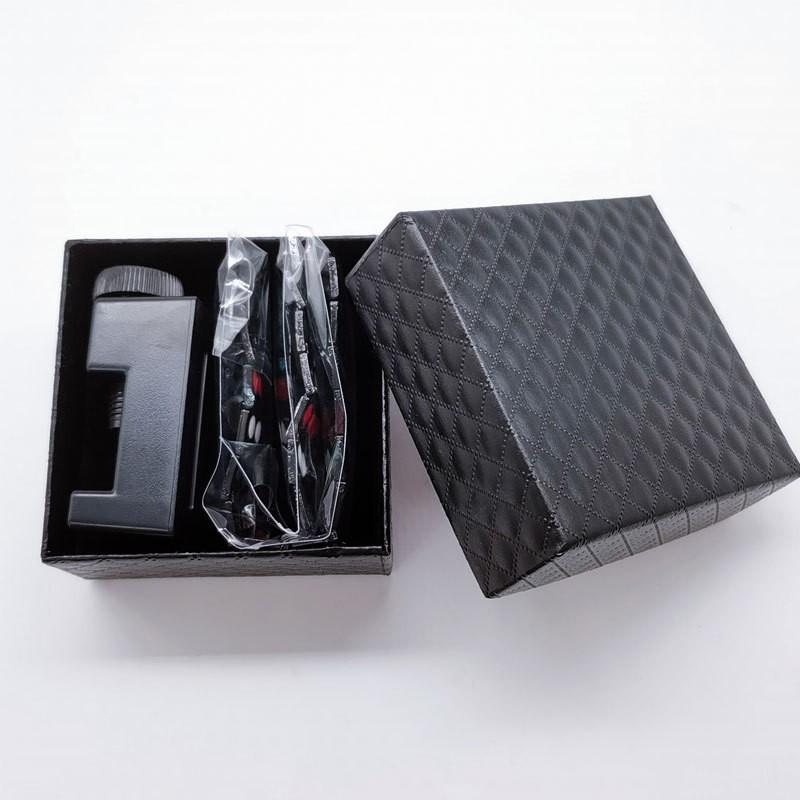 Yuyi Double Row Men's Carbon Fiber Magnet Bracelet - European and American Fashion.