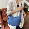Dames Maanvormige Tas, Nylon Hobo Schoudertas Dumpling Tas, Halve Maan Sling Crossbody met Meerdere Vakken Verstelbare Band voor Reizen Werk