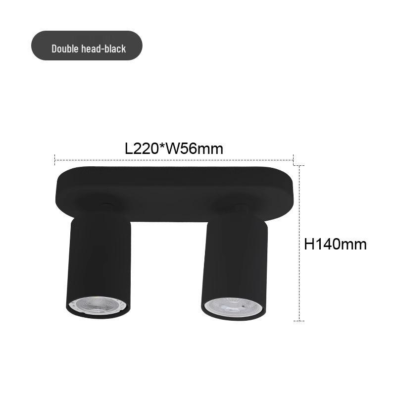 Round GU10 Surface Mounted Spotlight, Anti-Glare Minimalist Ceiling Downlight for Living Rooms, Aisles, and Cloakrooms