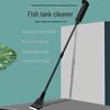 Algae Scraping Knife: Two-Section Stainless Steel Tool for Fish Tank Cleaning and Moss Removal.