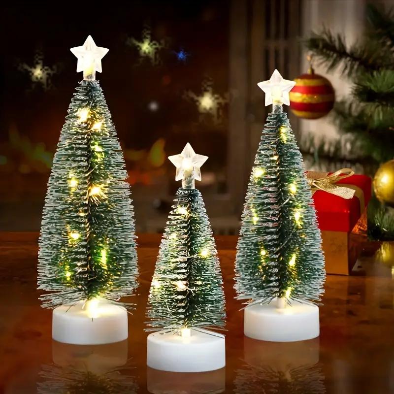 3pcs large, medium and small simulated Christmas trees,Christmas holiday decorations, indoor home decoration ornaments
