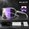 ELICIT New Men's UV400 Photochromic Cycling Sunglasses Women Sports Running Eyewear for Men Glasses Road Bike Bicycle Goggles 7
