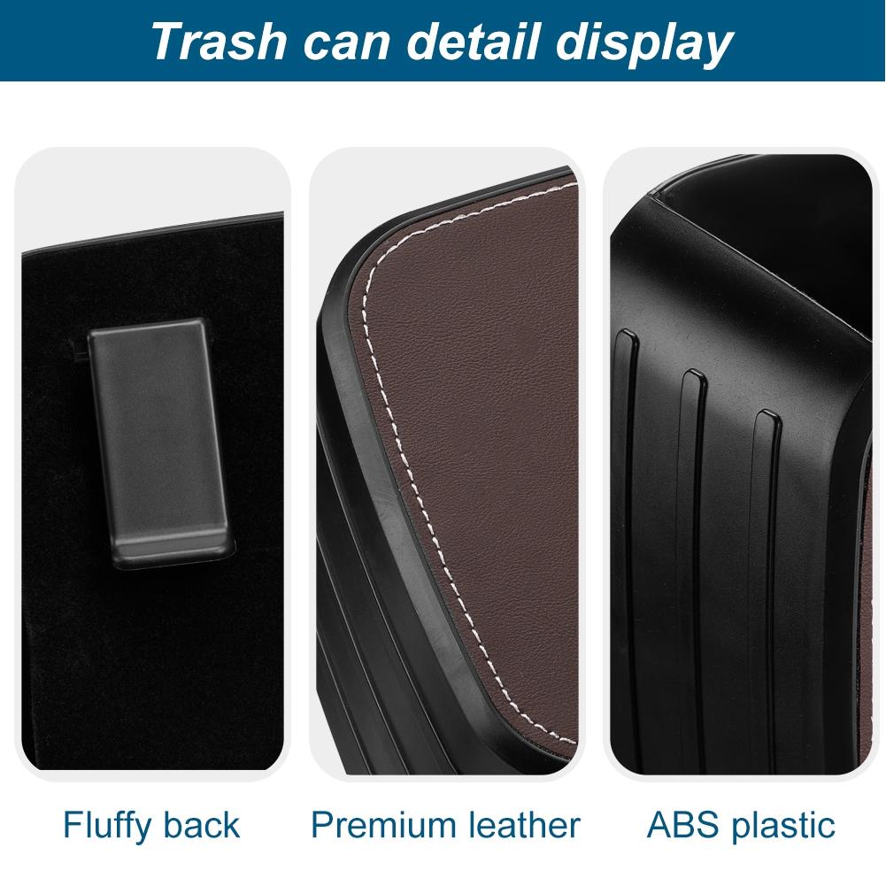 Car Seat Back Trash Bin Storage Box Drink Holder Organizer Auto Backseat Garbage Can Dust Bin with Tissue Case