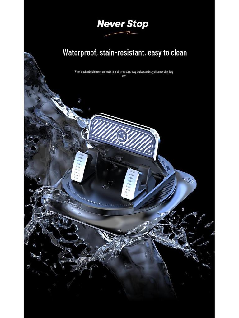 Zaawansowany uchwyt samochodowy na telefon z antypoślizgową podstawą i uniwersalnym mocowaniem na deskę rozdzielczą