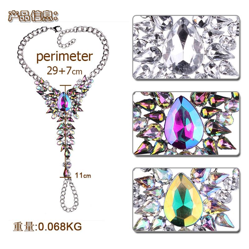 Cheville Fashion Simple Exquise Scintillante Strass Ornements de Pied pour Femmes