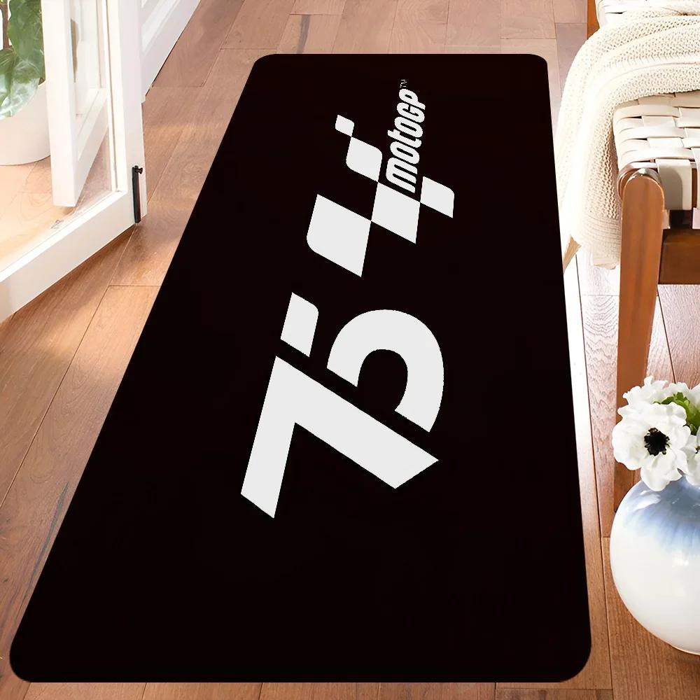 Moto GP Motorcycle Racing Rug Non Slip Hallway, Laundry & Balcony Carpet for Kids’ Room & Toilet Floor Decor