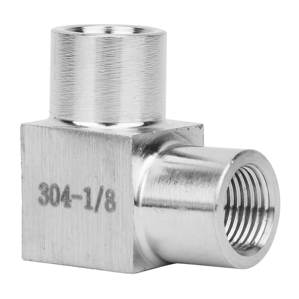 Raccord Coude Double Filetage Femelle BSPP Adaptateur Raccords de Tuyauterie Angle Droit pour Eau Huile