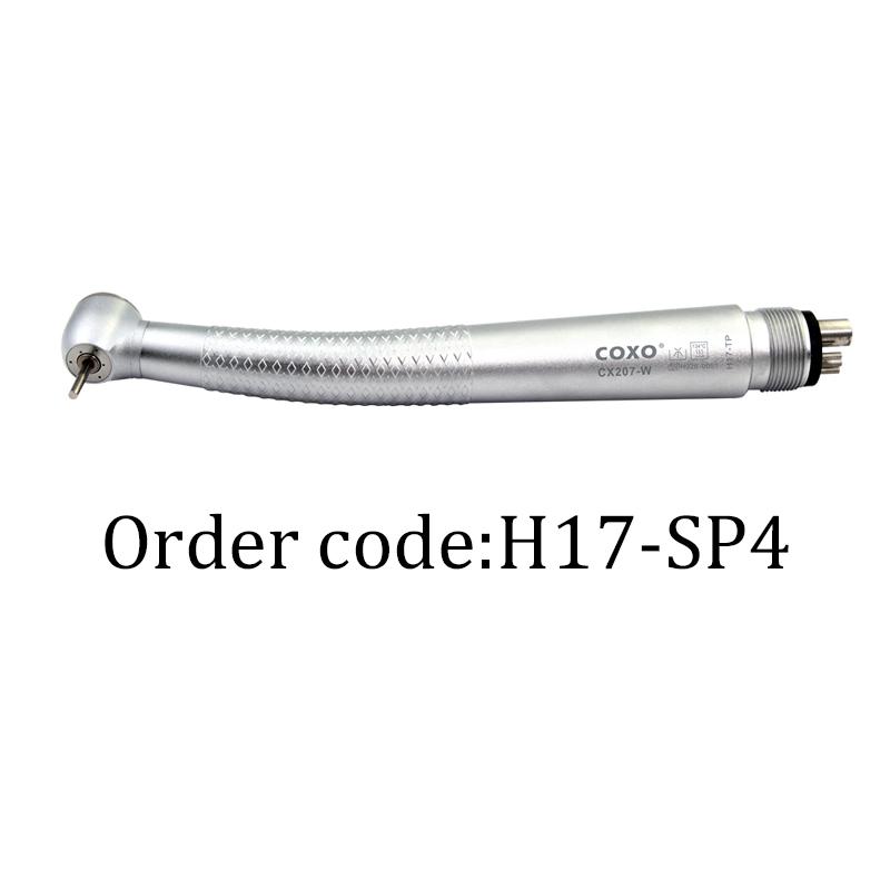 

COXO CX207-W 3-ходовой распылитель НАКОНЕЧНИК Высокоскоростной наконечник с воздушной турбиной Кнопочный стоматологический высокоскоростной наконечник Стоматологическое оборудование H17-SP4