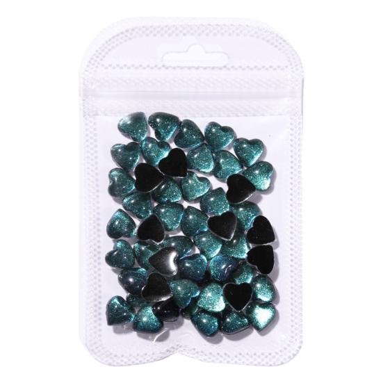 

Изысканный декор для ногтей на плоской основе, легкий, водонепроницаемый зелёный