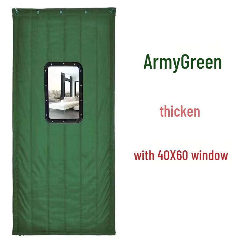 Heavy-Duty Thermal Windproof Cotton Door Curtain