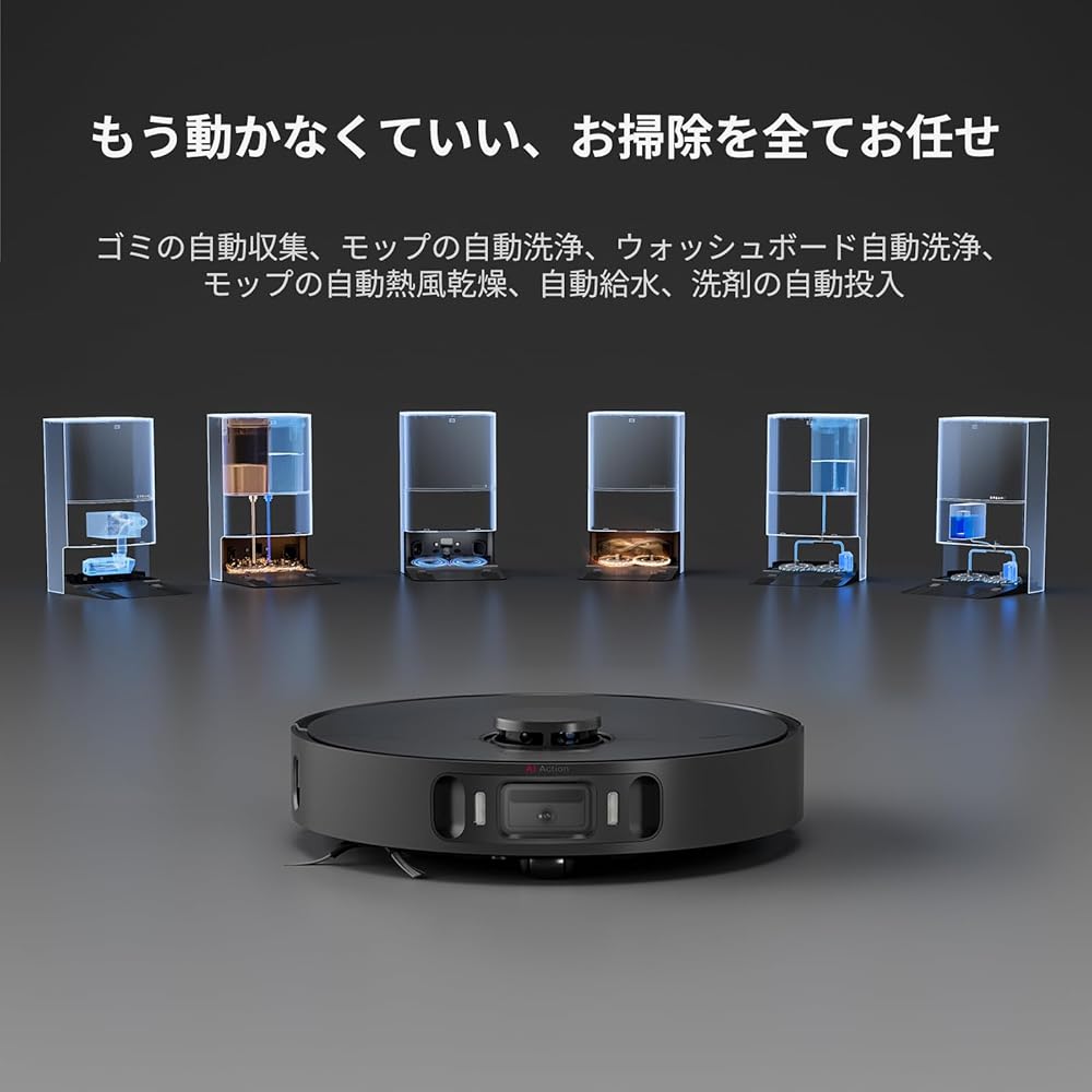 Dreame X30 Ultra Robot Vacuum Cleaner [6-Way Automation] with Automatic Base Station Cleaning, Automatic Dust Collection, Automatic Mop Cleaning with 
