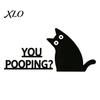 Cute Animal Sculpture Nosy Black Cat Door Topper Decor, Halloween Corner Acrylic Hand Painted Resin Art Top Figurine for Bathroom Bedroom Home