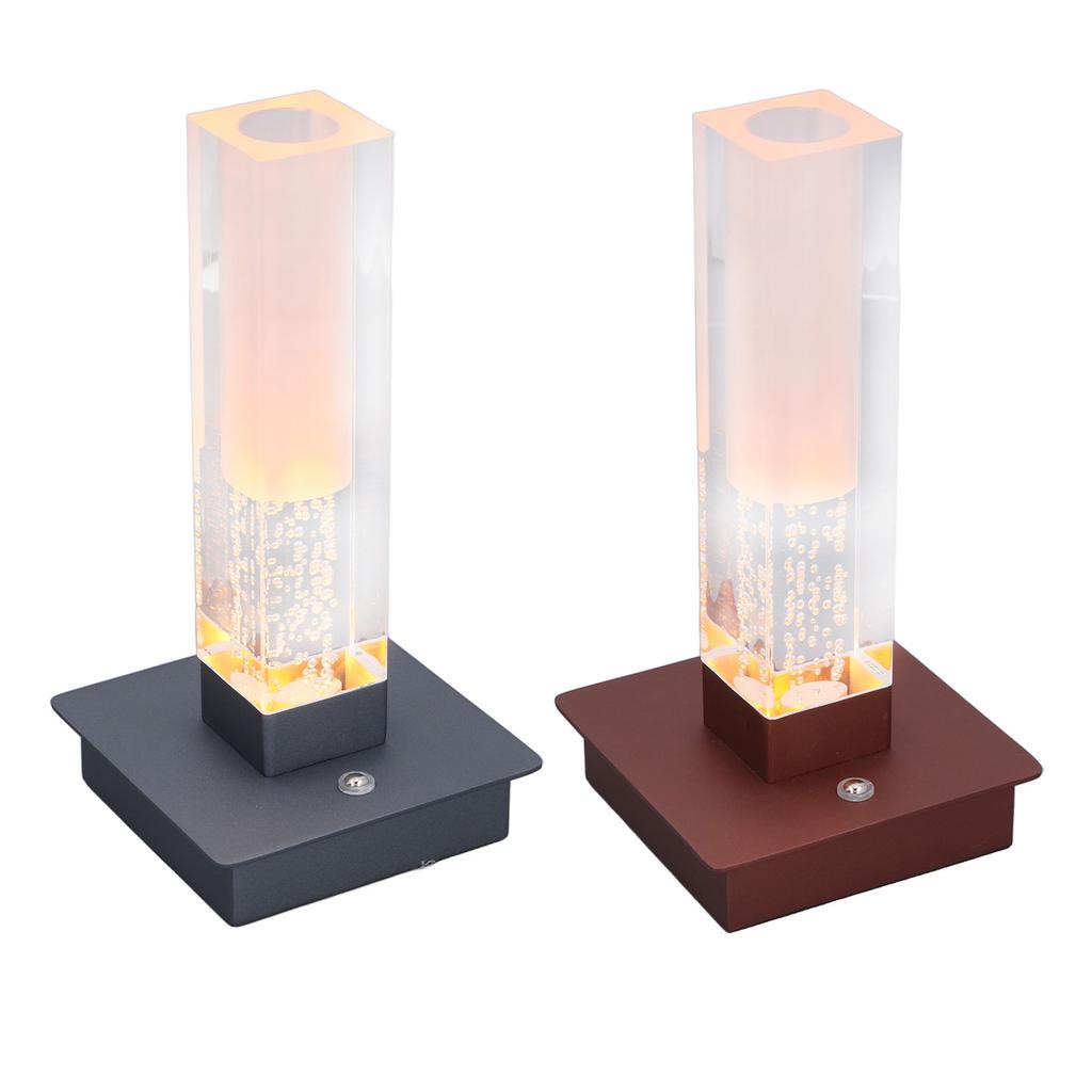 Cordless Table Lamp Stepless Dimming 3 Color Temp IP54 Water Resistant Rechargeable Touch Control Ac