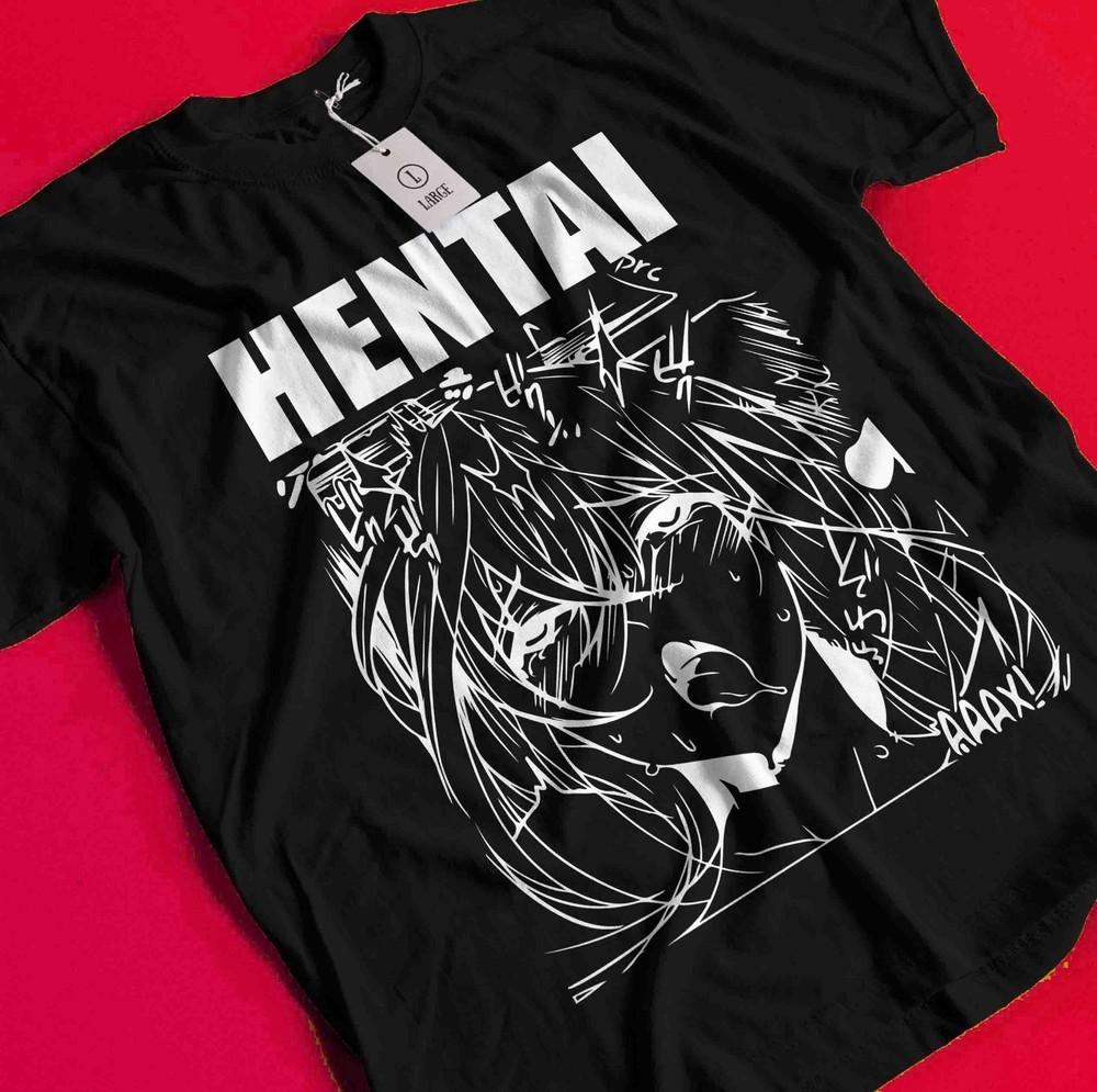 

Ecchi Style Top Japanese Manga Graphic Tee Streetwear Unisex Anime Girl T-Shirt BB043 S