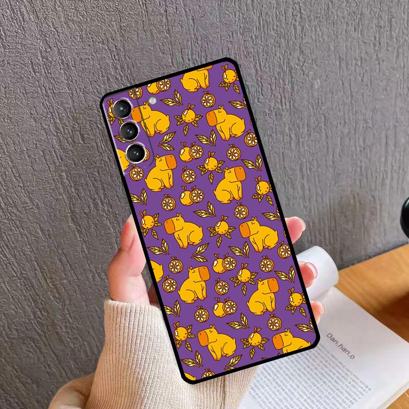 Cartoon Capybara Phone Case For Samsung Galaxy S24 S26 Ultra S20 S21 S22 S23 S25 Plus S10 S24 S25 FE Cover